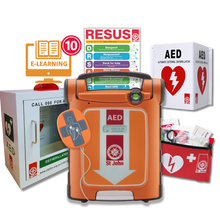 Load image into Gallery viewer, St John G5 iCPR Fully Automatic Defibrillator Bundle with Cabinet
