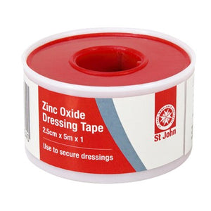 Zinc Oxide Dressing Tape - 2.5cm x 5m