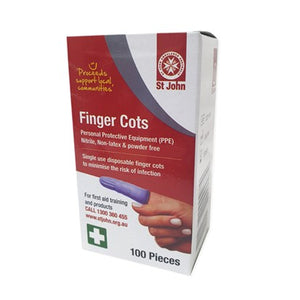 Finger Cots Nitrile Large - 100 pack