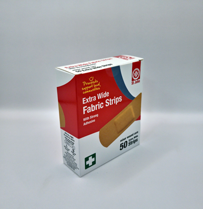 Adhesive Fabric Strips Extra Wide - 50 pack