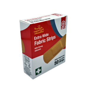 Adhesive Fabric Strips Extra Wide - 50 pack