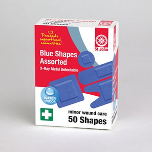 Blue X-Ray Metal Stripes Shapes Assorted - 50 pack