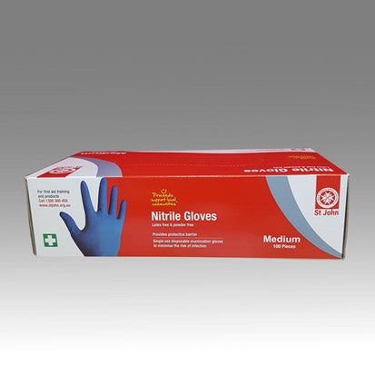Nitrile Gloves Medium - 100 Pack
