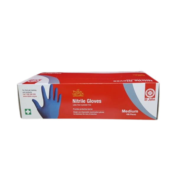 Nitrile Gloves Medium - 100 Pack