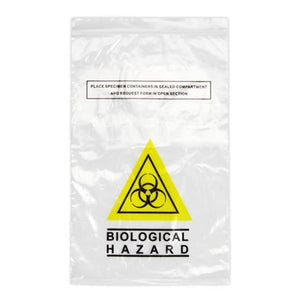 Specimen Bio Hazard Bag - 26 x 16 cm