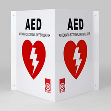 Load image into Gallery viewer, First Aid Signage for AED 90 Degree