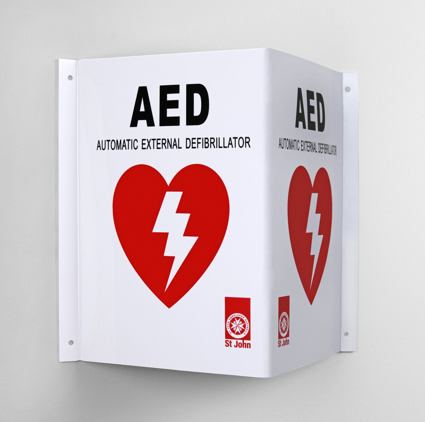St John G5 iCPR Fully Automatic Defibrillator Bundle with Cabinet