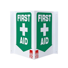 Load image into Gallery viewer, First Aid Signage 90 Degree