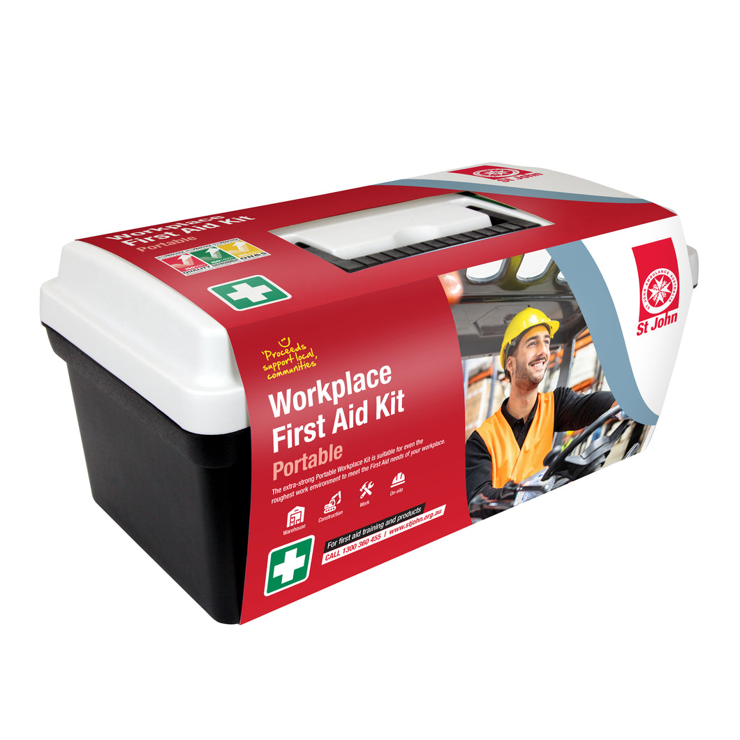 Portable workplace first aid kit