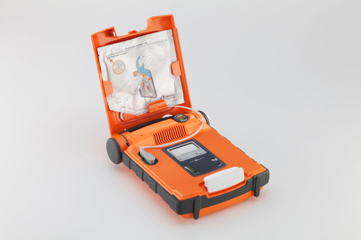St John G5 iCPR Fully Automatic Defibrillator Bundle with Cabinet