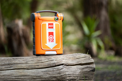 St John G5 iCPR Fully Automatic Defibrillator Bundle with Cabinet