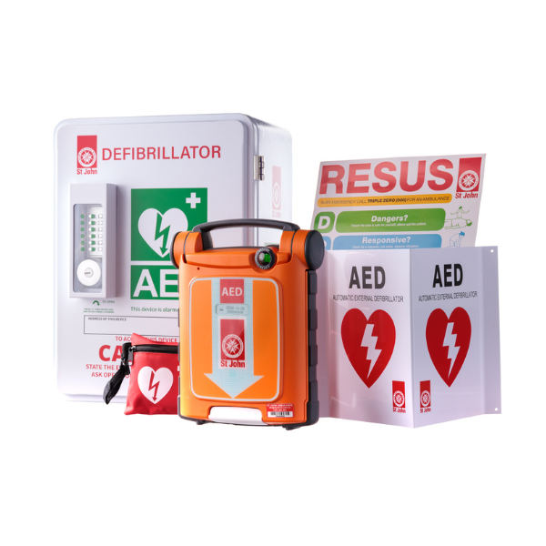 St John G5 iCPR Fully Automatic Defibrillator Outdoor Bundle – St John ...
