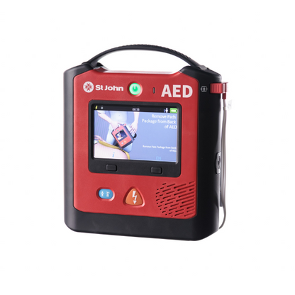 St John X3 Semi-Automatic Defibrillator Bundle with Outdoor Cabinet